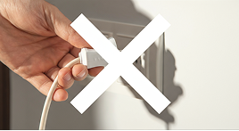 コンセントは必要ありません